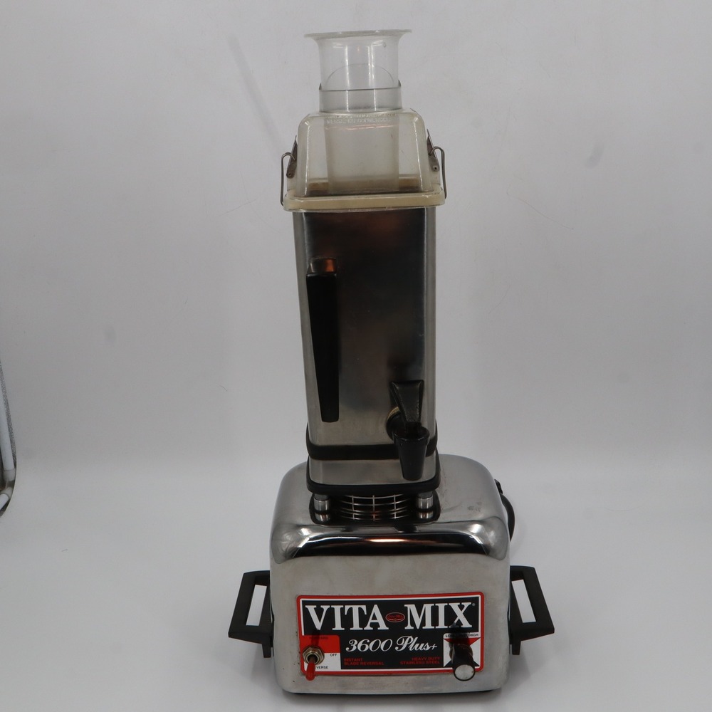 Vita-Mix 3600 Plus+ Blender Vintage Stainless Steel Heavy Duty Silver